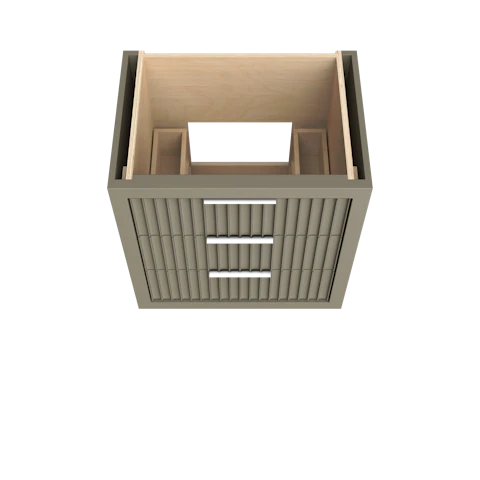 LeCrieú Three-Drawer Single Bath Vanity - image 3 - base