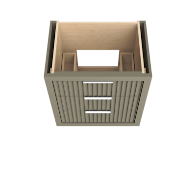 LeCrieú Three-Drawer Single Bath Vanity - image 3 - base