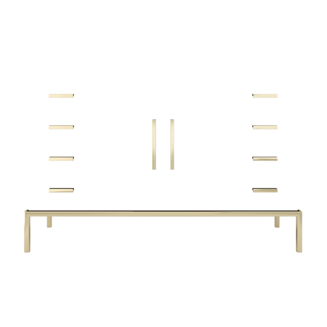 Rift White Oak Single Extra Wide Bath Vanity - hardware