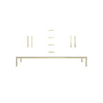 60" Wide - hardware