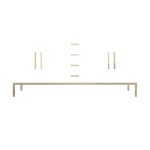 72" Wide - hardware