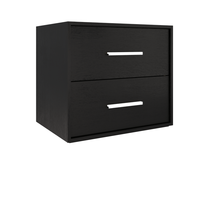 Rift White Oak Two-Drawer Single Bath Vanity - image 2 - base