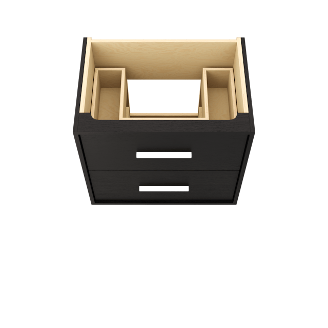 Rift White Oak Two-Drawer Single Bath Vanity - image 3 - base