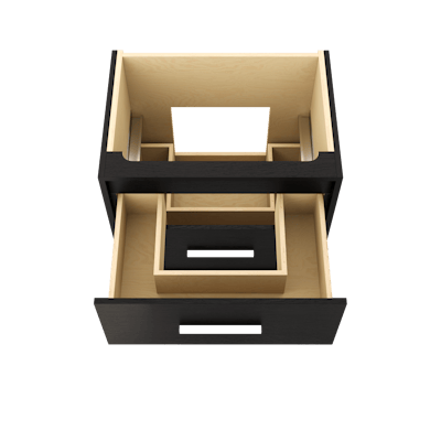 Rift White Oak Two-Drawer Single Bath Vanity - image 4 - base