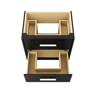 Rift White Oak Two-Drawer Single Bath Vanity - image 5 - base