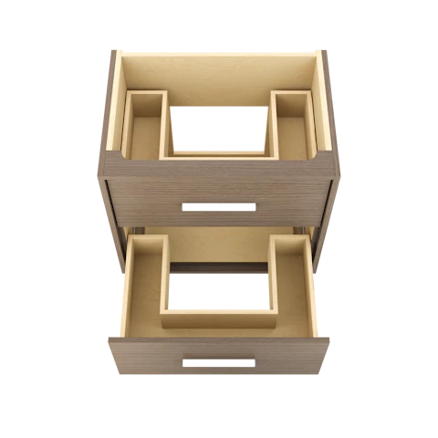 Rift White Oak Two-Drawer Single Bath Vanity - image 5 - base