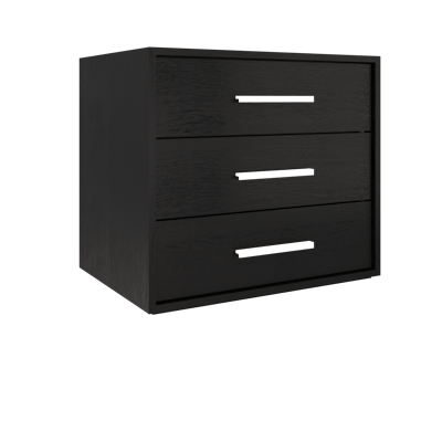 Rift White Oak Three-Drawer Single Bath Vanity - image 2 - base