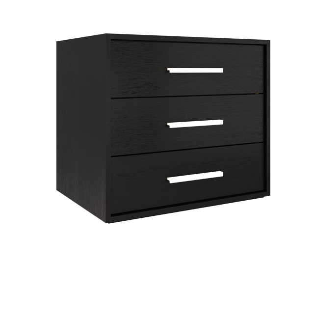 Rift White Oak Three-Drawer Single Bath Vanity - image 2 - base