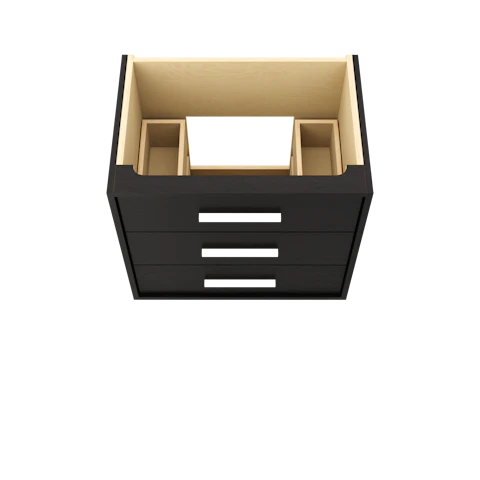 Rift White Oak Three-Drawer Single Bath Vanity - image 3 - base