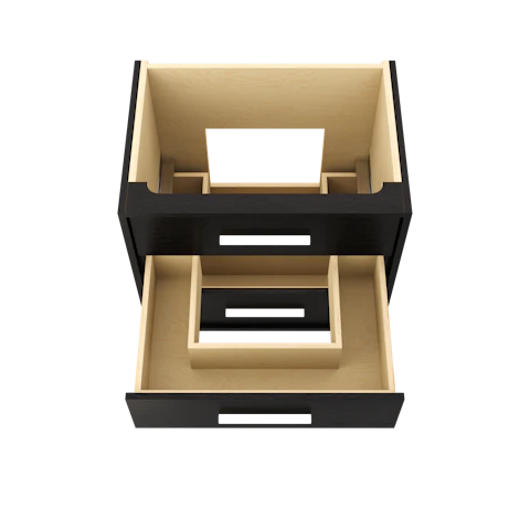 Rift White Oak Three-Drawer Single Bath Vanity - image 4 - base