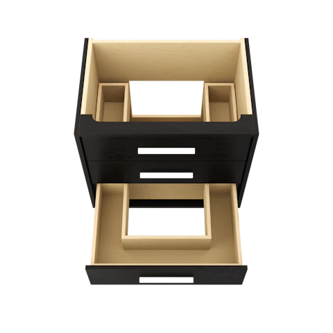 Rift White Oak Three-Drawer Single Bath Vanity - image 5 - base