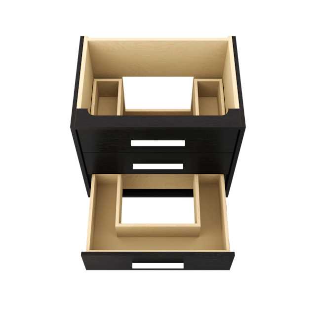 Rift White Oak Three-Drawer Single Bath Vanity - image 5 - base