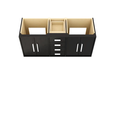 Rift White Oak Double Bath Vanity - image 3 - base