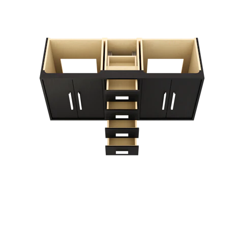 Rift White Oak Double Bath Vanity - image 4 - base