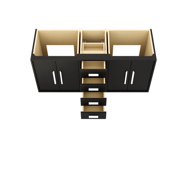 Rift White Oak Double Bath Vanity - image 4 - base