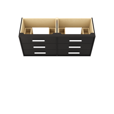 Rift White Oak Double Drawer Bath Vanity - image 3 - base