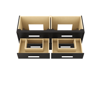 Rift White Oak Double Drawer Bath Vanity - image 4 - base