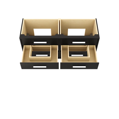 Rift White Oak Double Drawer Bath Vanity - image 4 - base