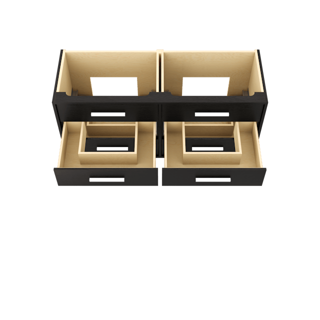 Rift White Oak Double Drawer Bath Vanity - image 4 - base