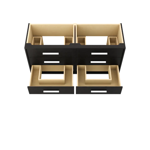 Rift White Oak Double Drawer Bath Vanity - image 5 - base