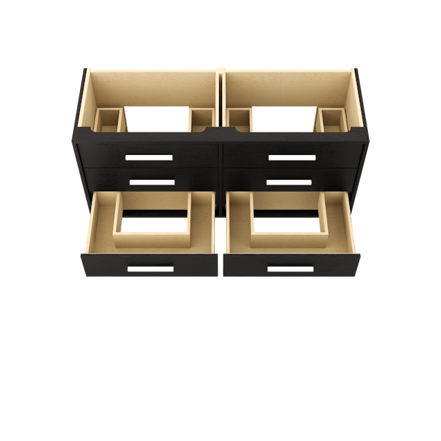 Rift White Oak Double Drawer Bath Vanity - image 5 - base