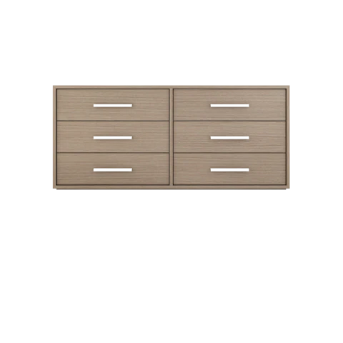 Rift White Oak Double Drawer Bath Vanity - image 1 - base