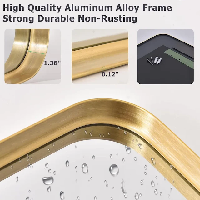 Modern Wall Mirror with Round Corners - angle 3 - other