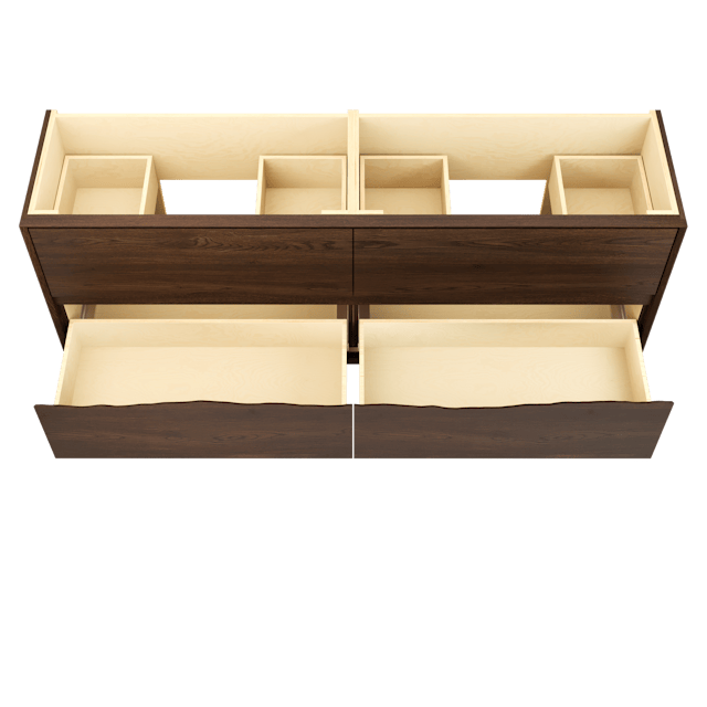 Ventura Four-Drawer Double Bath Vanity - image 5 - base