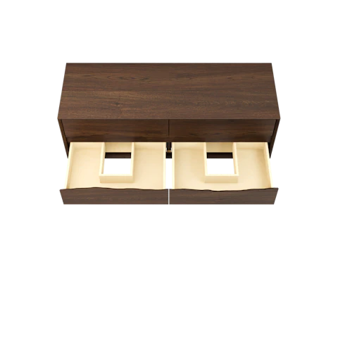 Ventura Four-Drawer Double Bath Floating Vanity With Integrated Countertop - image 5 - base