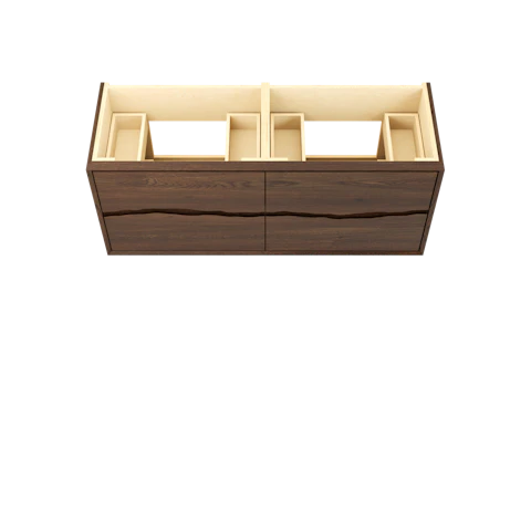 Ventura Four-Drawer Double Bath Floating Vanity - image 3 - base