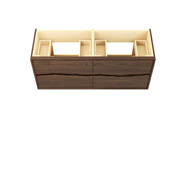 Ventura Four-Drawer Double Bath Floating Vanity - image 3 - base