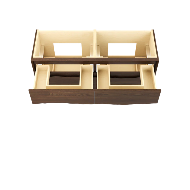 Ventura Four-Drawer Double Bath Floating Vanity - image 4 - base