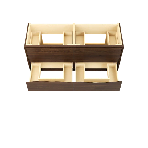 Ventura Four-Drawer Double Bath Floating Vanity - image 5 - base