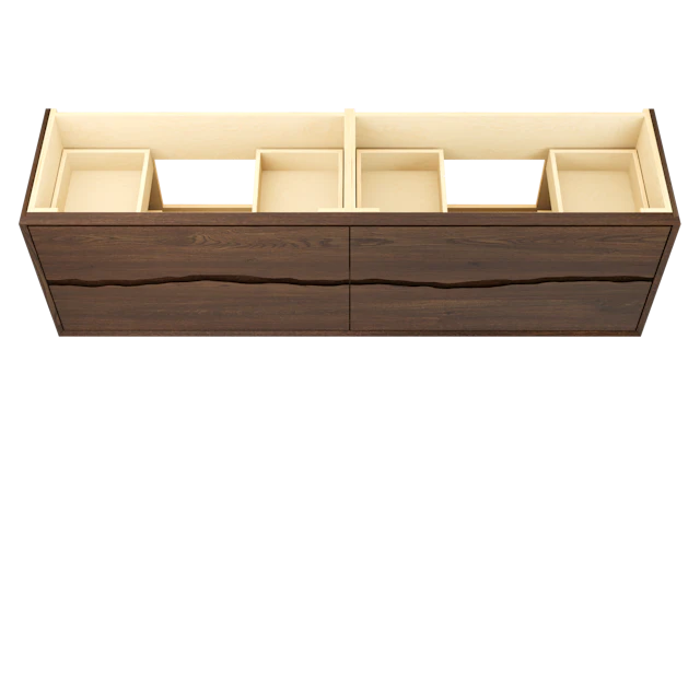 Ventura Four-Drawer Double Bath Floating Vanity - image 3 - base