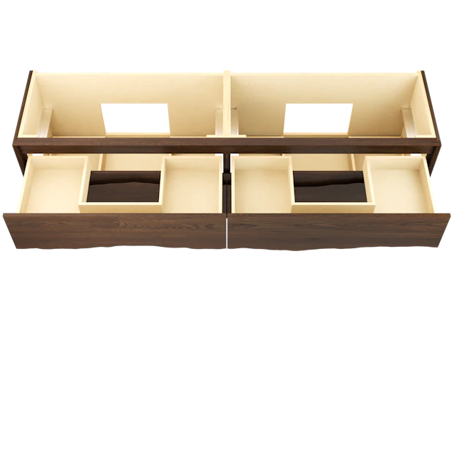 Ventura Four-Drawer Double Bath Floating Vanity - image 4 - base