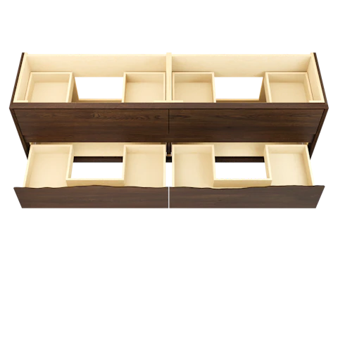 Ventura Four-Drawer Double Bath Floating Vanity - image 5 - base