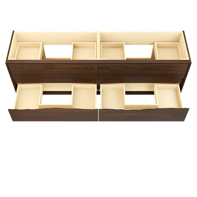 Ventura Four-Drawer Double Bath Floating Vanity - image 5 - base