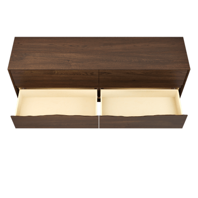 Ventura Four-Drawer Double Bath Vanity With Integrated Countertop - image 5 - base