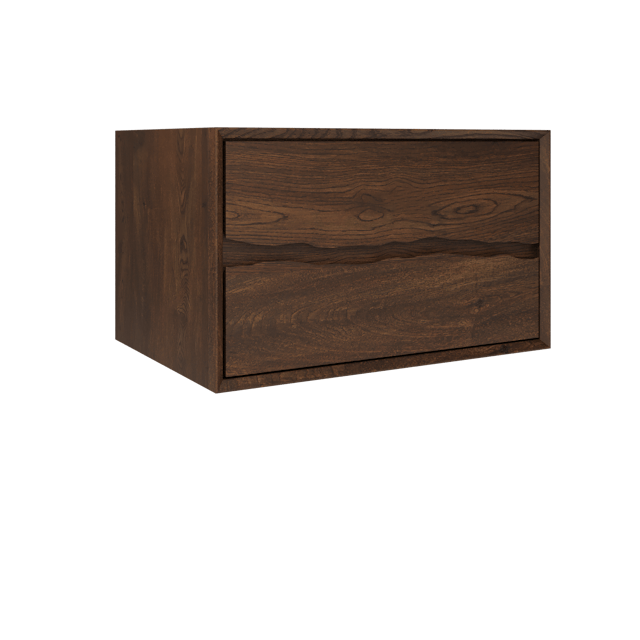 Ventura Two-Drawer Single Bath Floating Vanity With Integrated Countertop - image 2 - base