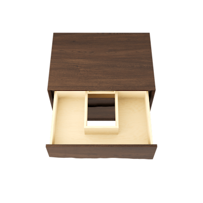 Ventura Two-Drawer Single Bath Floating Vanity With Integrated Countertop - image 4 - base