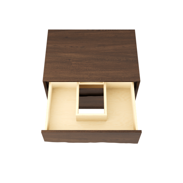 Ventura Two-Drawer Single Bath Floating Vanity With Integrated Countertop - image 4 - base