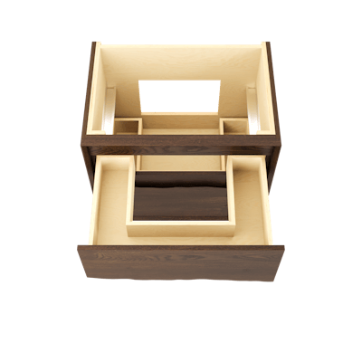 Ventura Two-Drawer Single Bath Floating Vanity - image 4 - base