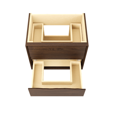 Ventura Two-Drawer Single Bath Floating Vanity - image 5 - base