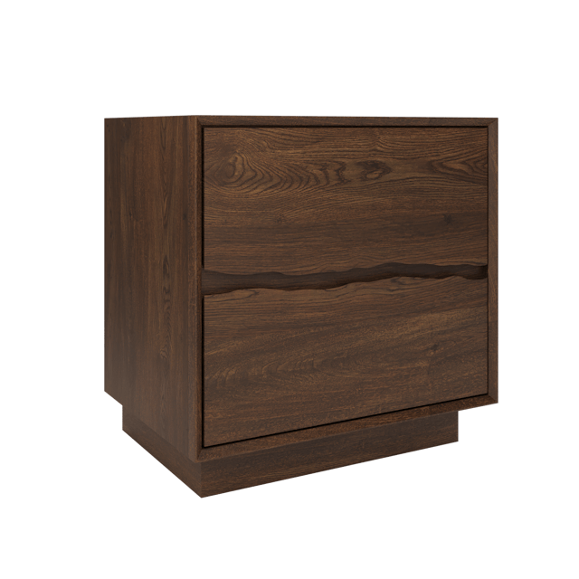 Ventura Two-Drawer Single Bath Vanity With Integrated Countertop - image 2 - base