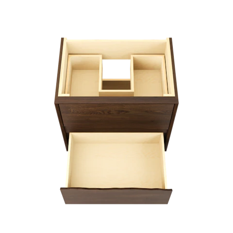 Ventura Two-Drawer Single Bath Vanity - Vessel Sink - image 5 - base
