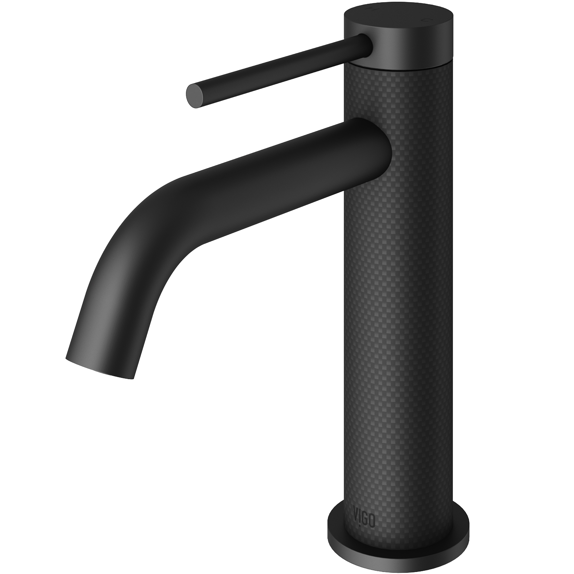 Madison Single Handle Single-Hole Bathroom Faucet and Carbon Fiber