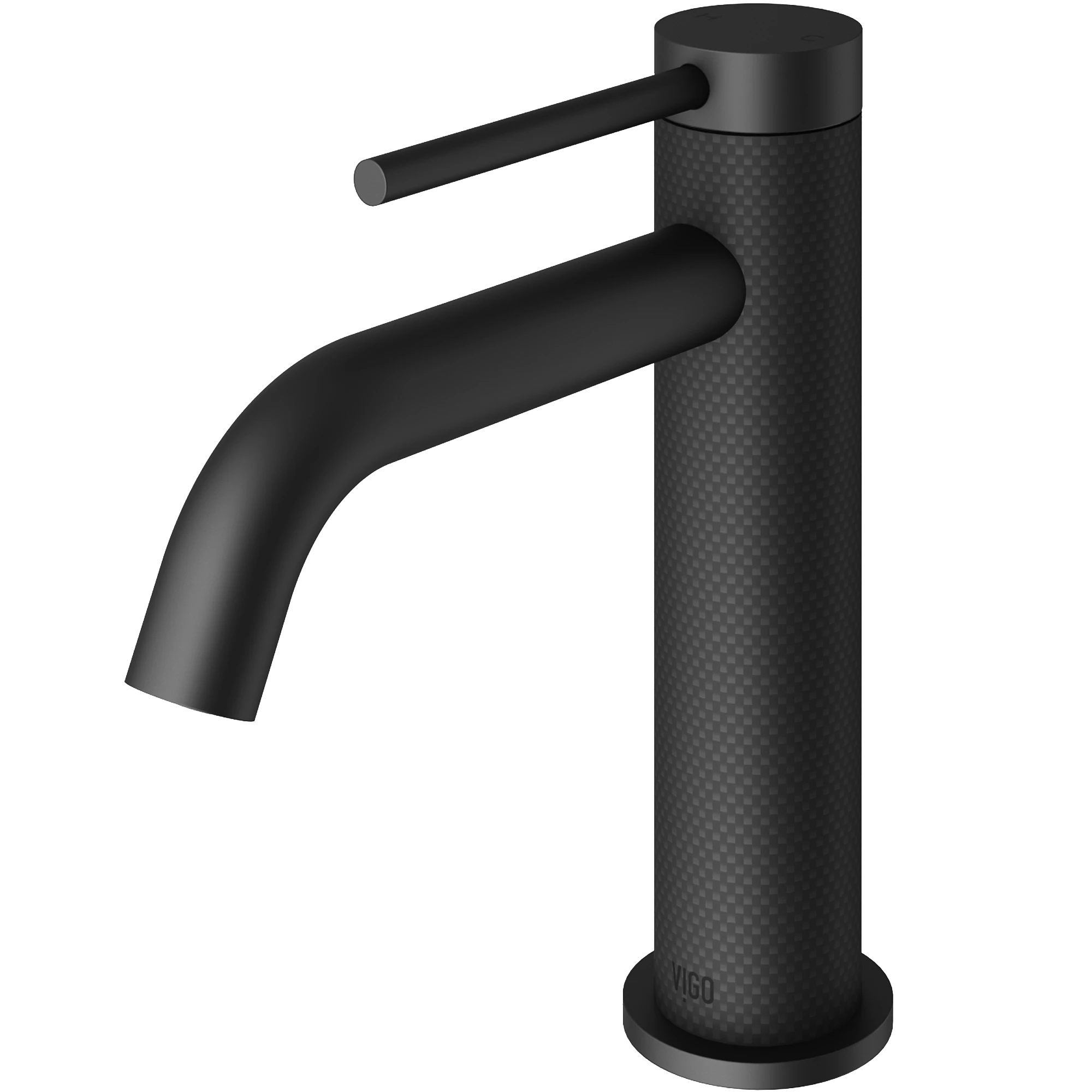 Madison Single Handle Single-Hole Bathroom Faucet and Carbon Fiber