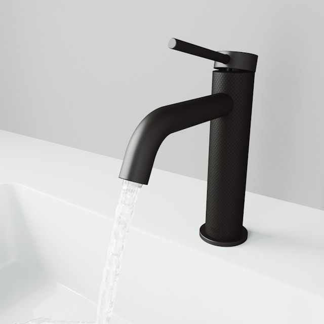 Madison Single Handle Single-Hole Bathroom Faucet and Carbon Fiber - image 3 - other