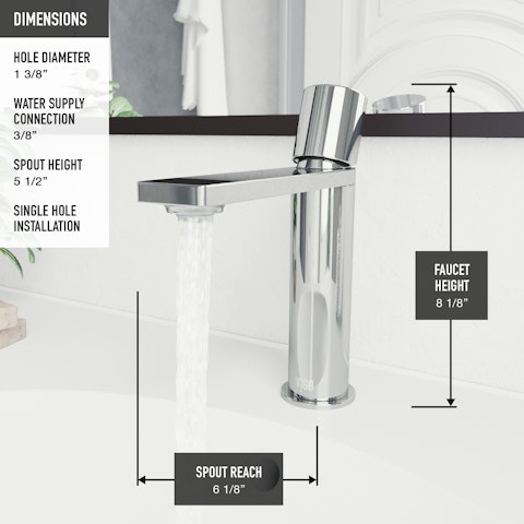 Halsey Single Handle Single-Hole Bathroom Faucet - image 7 - other