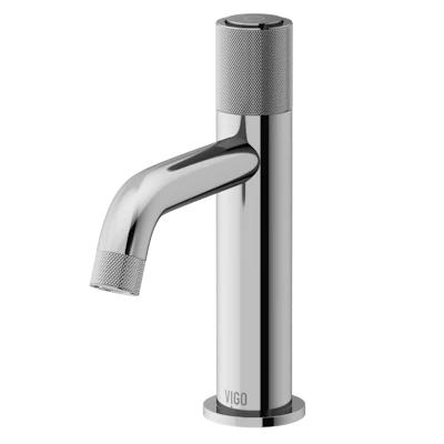 Apollo Button Operated Single-Hole Bathroom Faucet